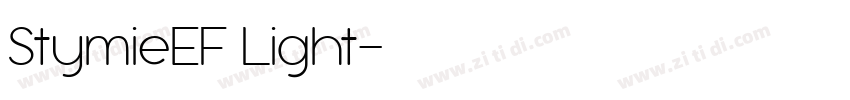 StymieEF Light字体转换 StymieEF Light字体转换